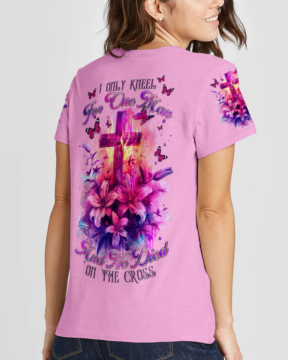 I Only Kneel For One Man Lilies Women's All Over Print Shirt - Tltr1803245