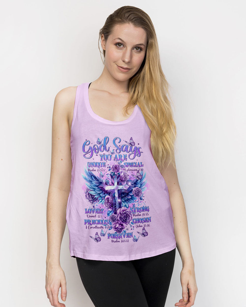God Says You Are Cross Wings Women's All Over Print Shirt - Tltr2003244