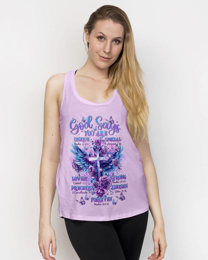 God Says You Are Cross Wings Women's All Over Print Shirt - Tltr2003244