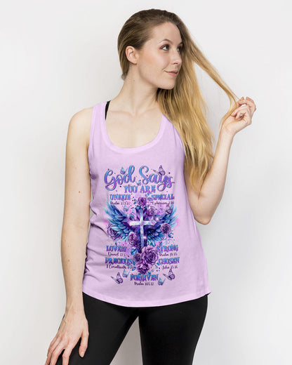 God Says You Are Cross Wings Women's All Over Print Shirt - Tltr2003244