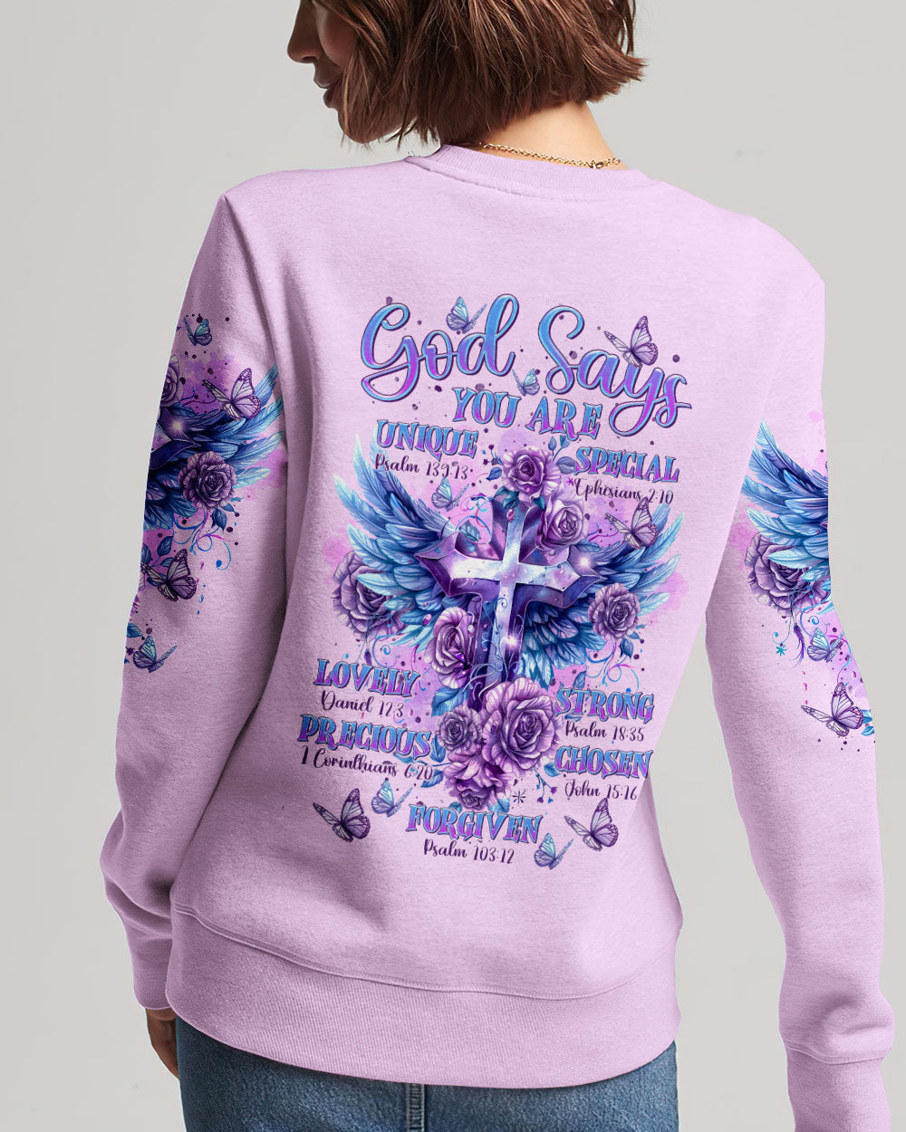 God Says You Are Cross Wings Women's All Over Print Shirt - Tltr2003244