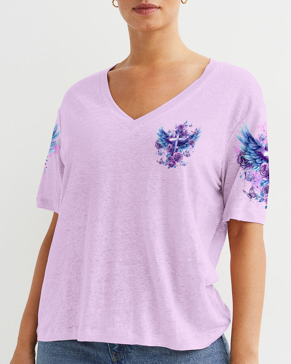 God Says You Are Cross Wings Women's All Over Print Shirt - Tltr2003244