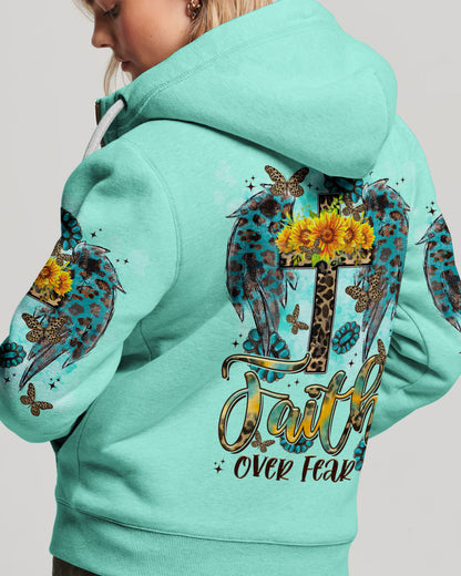 Faith Over Fear Wings Women's All Over Print Shirt - Tltr2109233