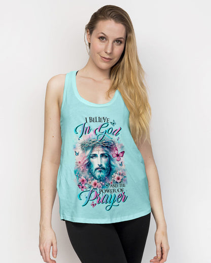 I Believe In God Floral Women's All Over Print Shirt - Tltr2511231