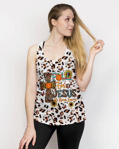 Fall For Jesus Autumn Leopard Women's All Over Print Shirt - Tltw0308234