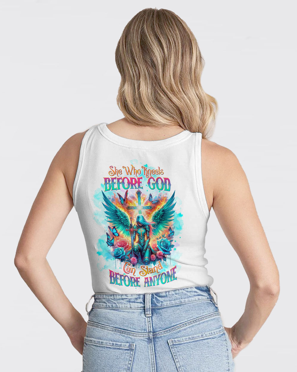 She Who Kneels Before God Warrior Women's All Over Print Shirt - Tltw0403244