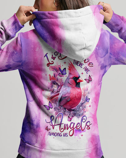 I Believe There Are Angels Among Us Cardinal Women's All Over Print Shirt - Tltw0408232