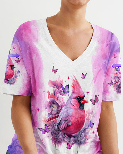 I Believe There Are Angels Among Us Cardinal Women's All Over Print Shirt - Tltw0408232