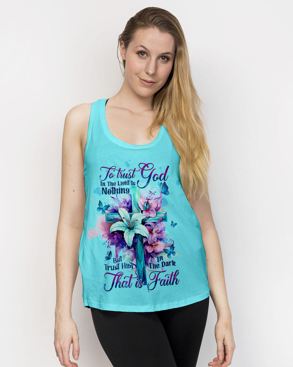 Trust Him In The Dark That Is Faith Women's All Over Print Shirt - Tltw0609234