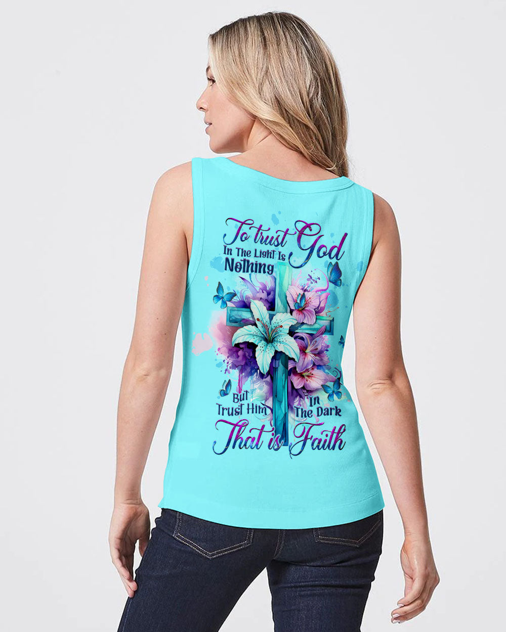 Trust Him In The Dark That Is Faith Women's All Over Print Shirt - Tltw0609234