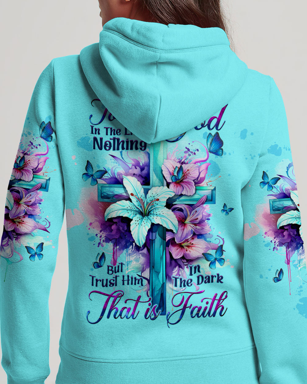 Trust Him In The Dark That Is Faith Women's All Over Print Shirt - Tltw0609234