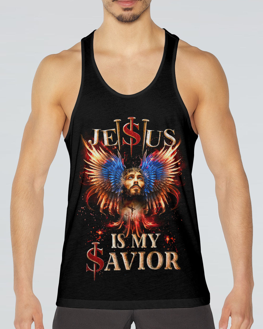 Jesus Is My Savior Wings Men's All Over Print Shirt - Tltw1108234