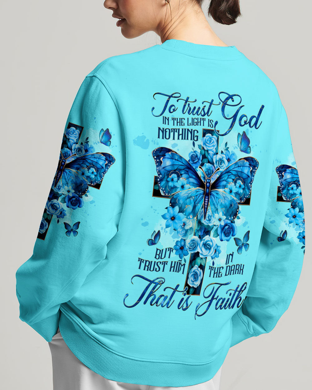 Trust Him In The Dark That Is Faith Women All Over Print Shirt - Tltw1208234