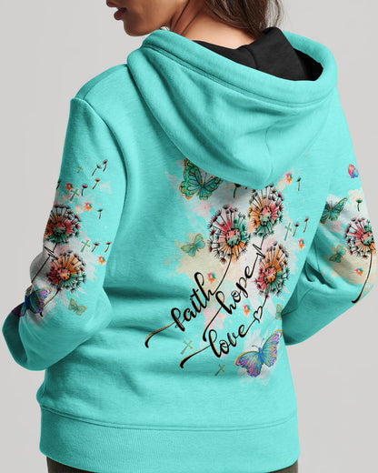 Faith Hope Love Women's All Over Print Shirt - Tltw1409235