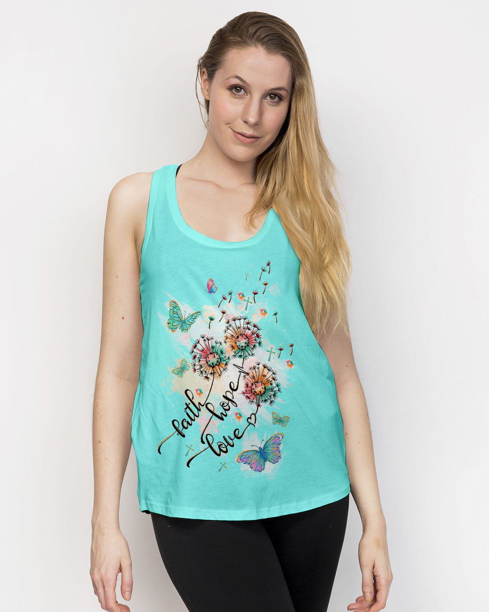 Faith Hope Love Women's All Over Print Shirt - Tltw1409235