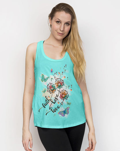 Faith Hope Love Women's All Over Print Shirt - Tltw1409235