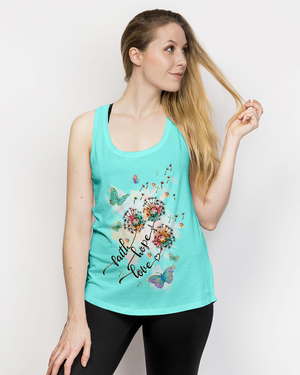 Faith Hope Love Women's All Over Print Shirt - Tltw1409235