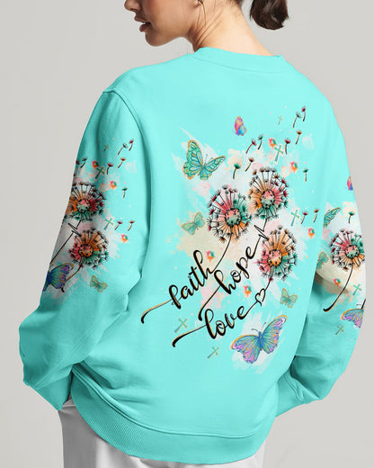 Faith Hope Love Women's All Over Print Shirt - Tltw1409235
