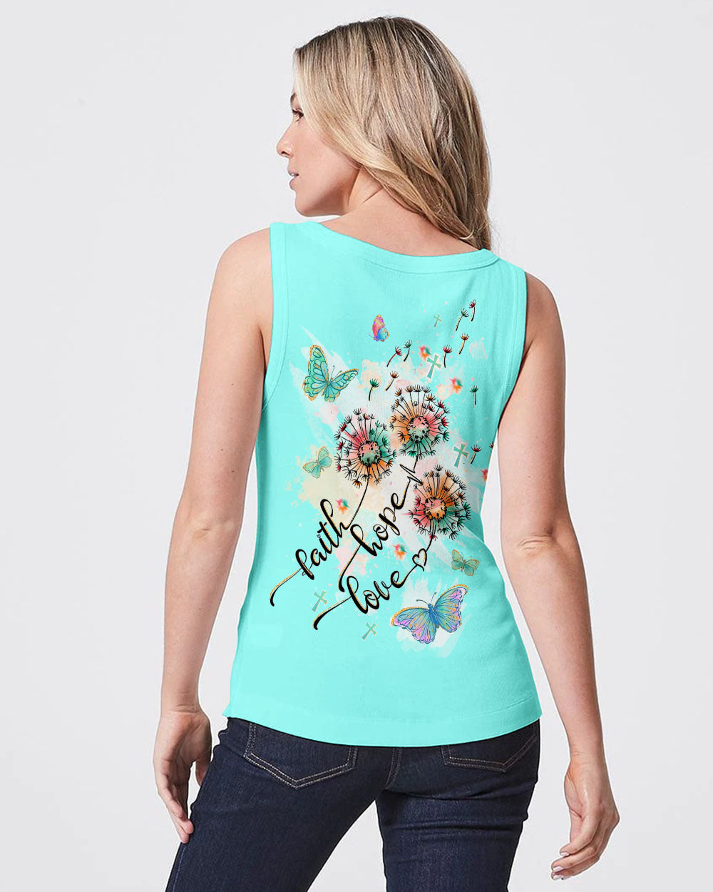 Faith Hope Love Women's All Over Print Shirt - Tltw1409235