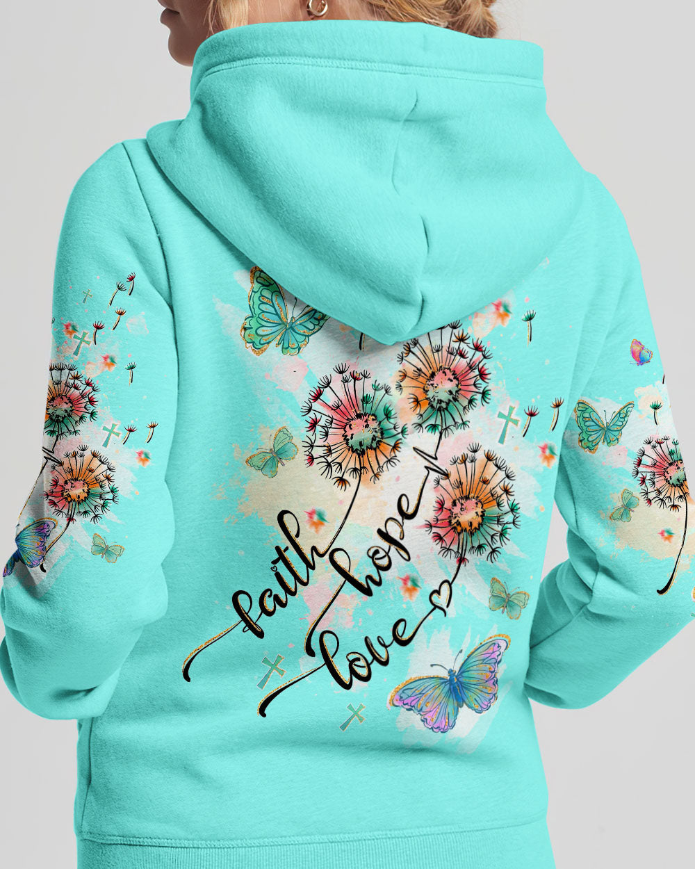 Faith Hope Love Women's All Over Print Shirt - Tltw1409235