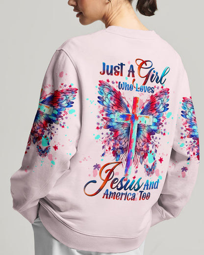 Loves Jesus And America Too Women's All Over Print Shirt - Tltw1609232