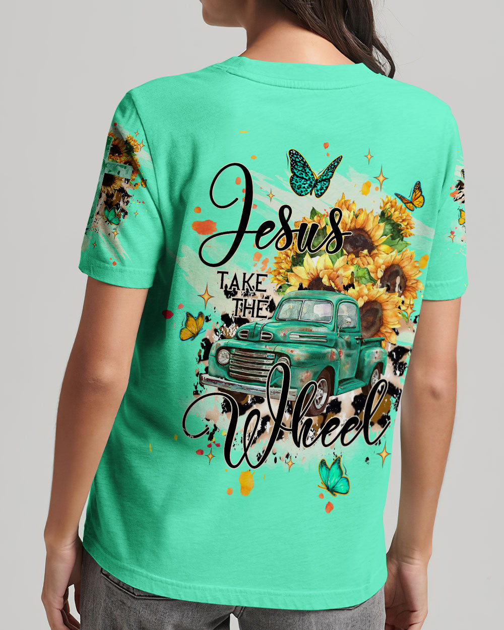 Jesus Take The Wheel Women's All Over Print Shirt - Tltw1909232