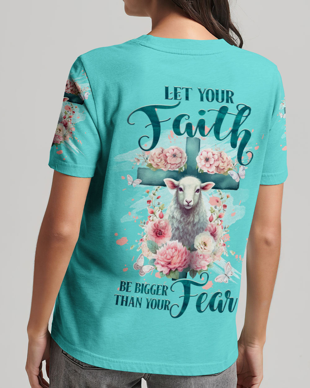 Let Your Faith Be Bigger Lamb Women's All Over Print Shirt - Tltw2109232