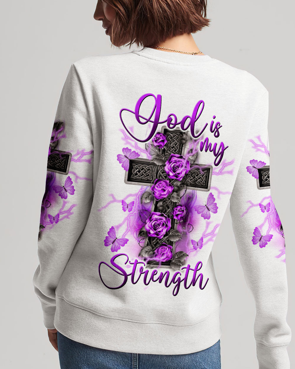 God Is My Strength Women's All Over Print Shirt - Tltw2309234