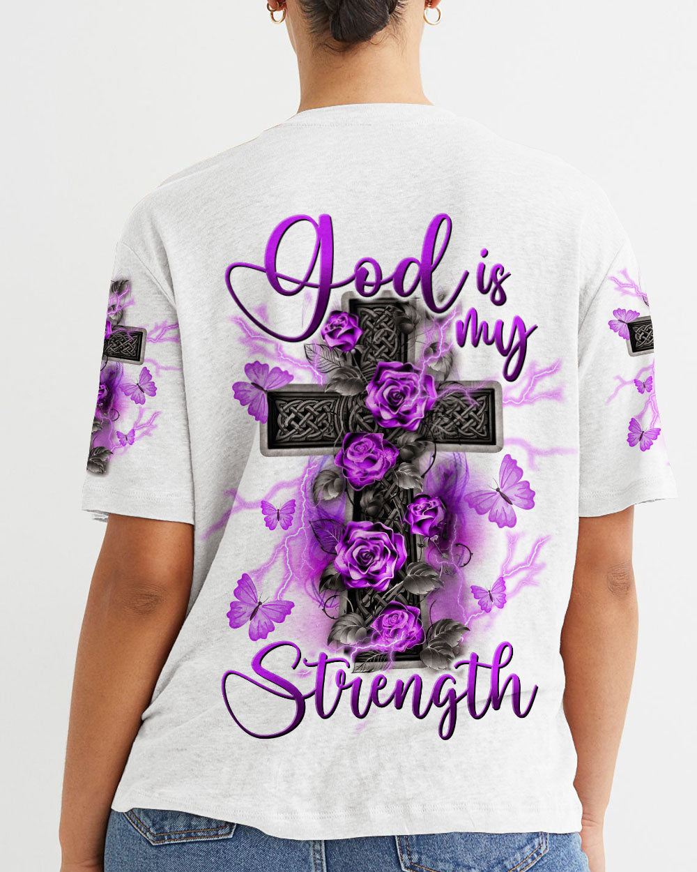 God Is My Strength Women's All Over Print Shirt - Tltw2309234