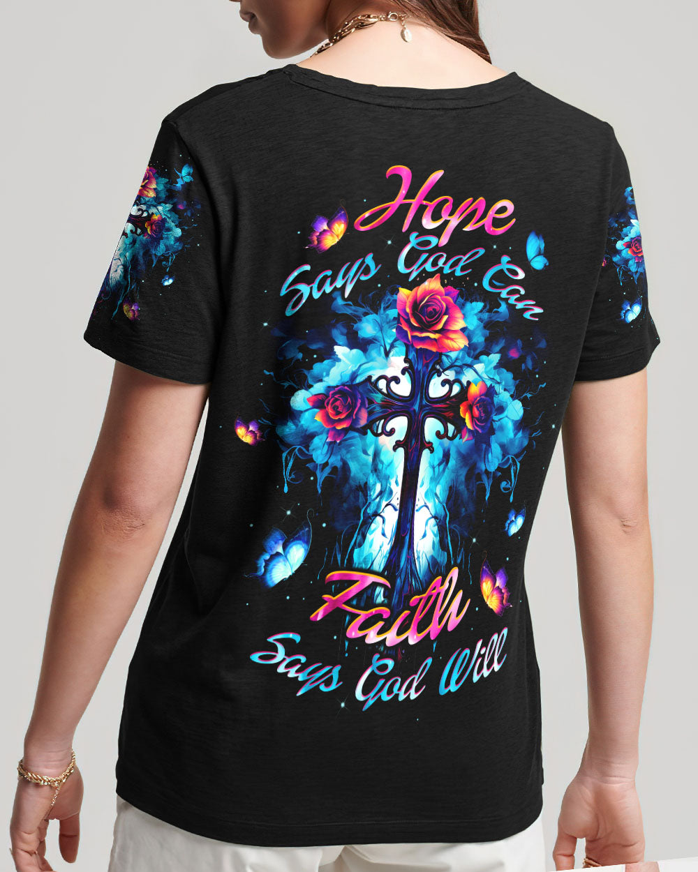 Hope Says God Can Women's All Over Print Shirt - Tltw2408231