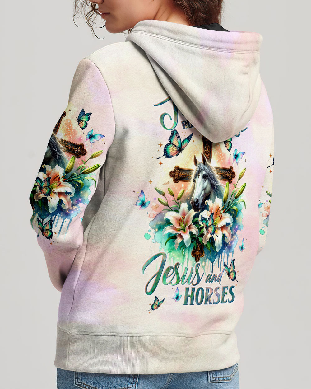 Runs On Jesus And Horses Women's All Over Print - Tltw2811233