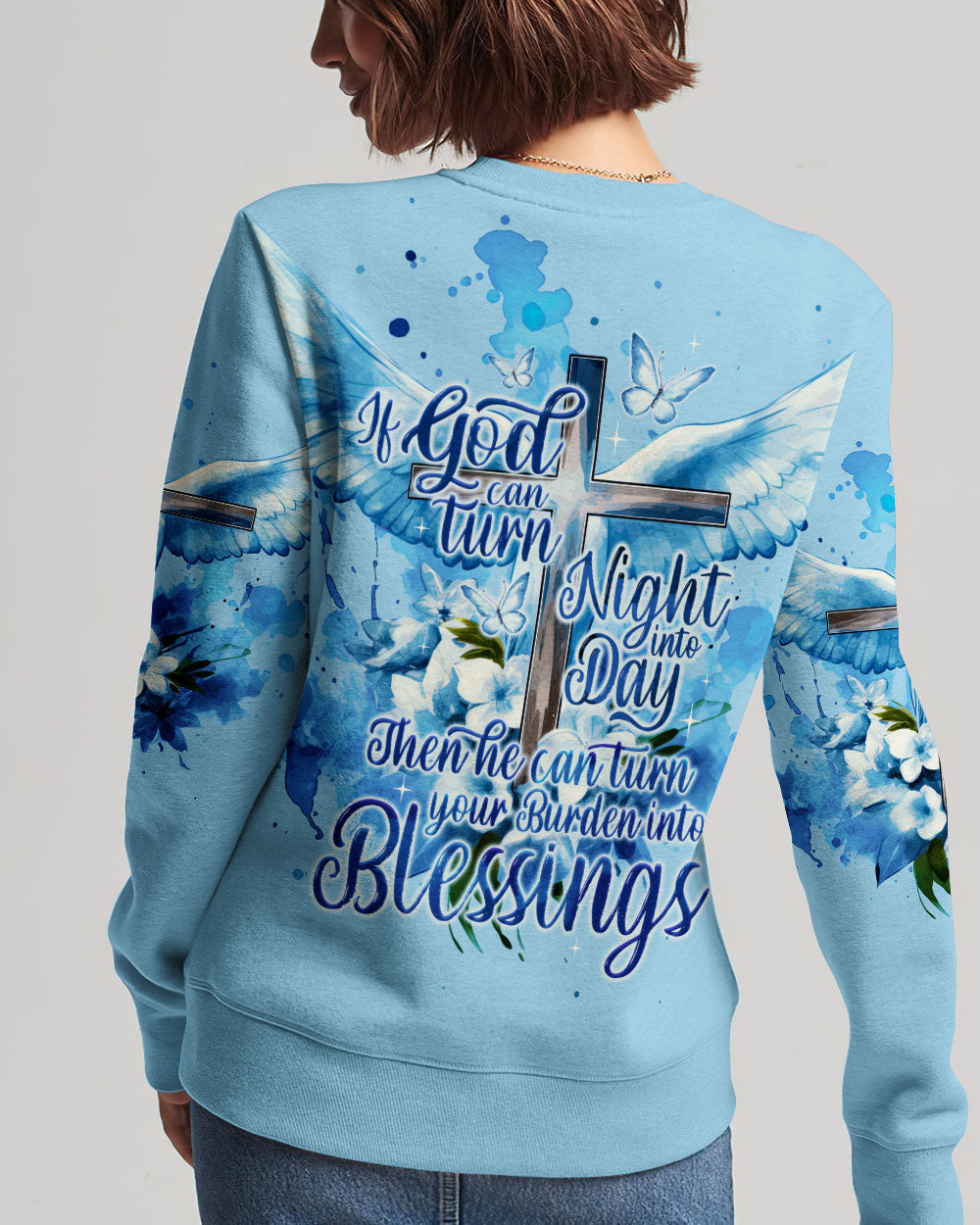 Turn Burden Into Blessings Women's All Over Print Shirt - Ty0709233