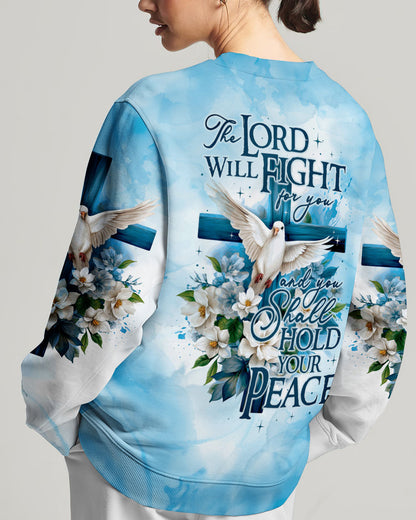 The Lord Will Fight For You Women's All Over Print Shirt - Ty2508233