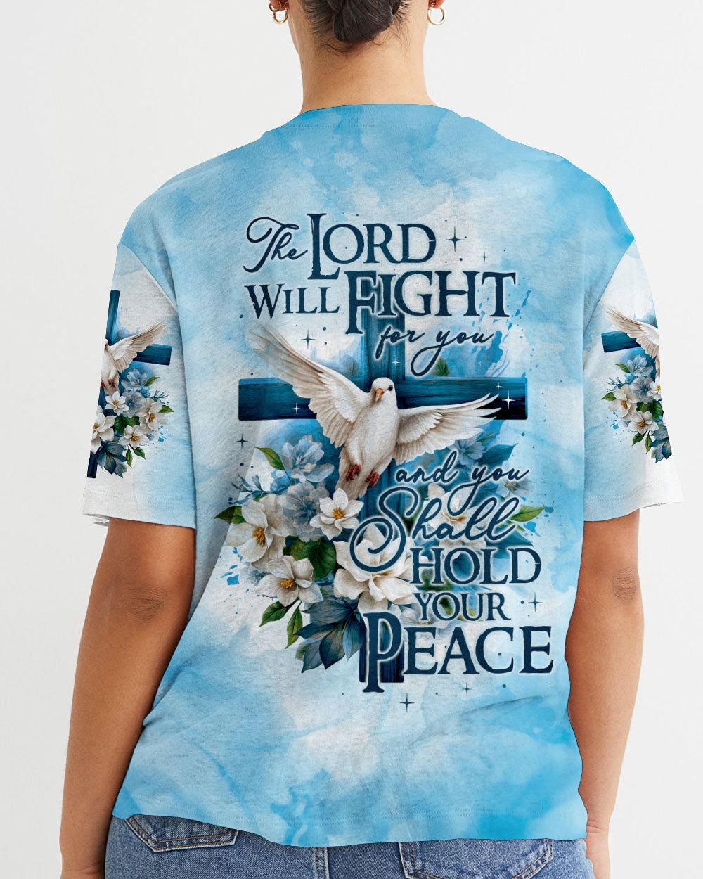 The Lord Will Fight For You Women's All Over Print Shirt - Ty2508233