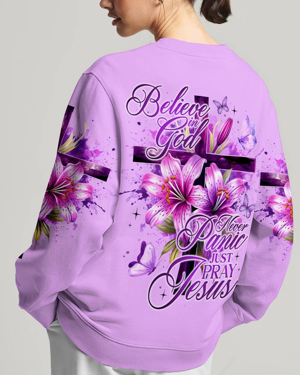 Believe In God Women's All Over Print Shirt - Ty2808232