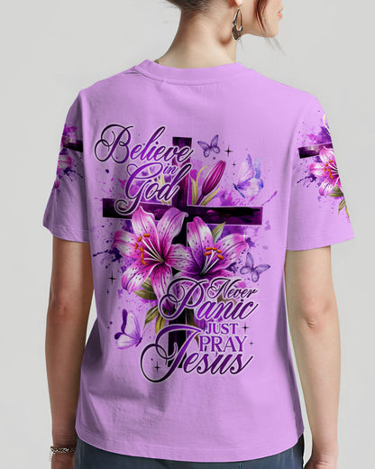 Believe In God Women's All Over Print Shirt - Ty2808232