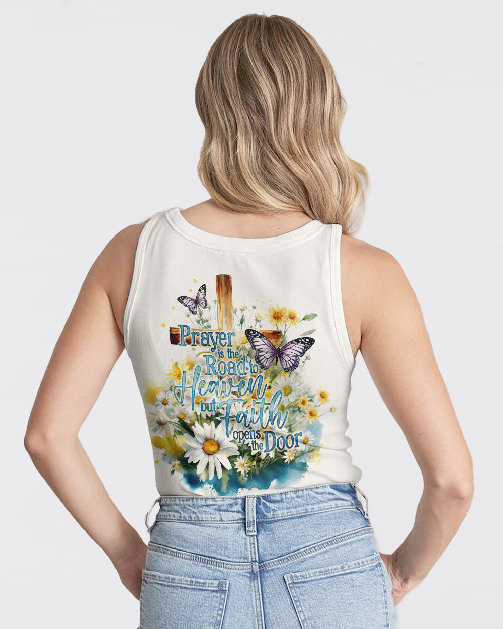 Prayer Is The Road To Heaven Women's All Over Print Shirt - Ty2809232