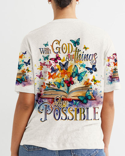 With God All Things Are Possible Women's All Over Print Shirt - Ty3009231