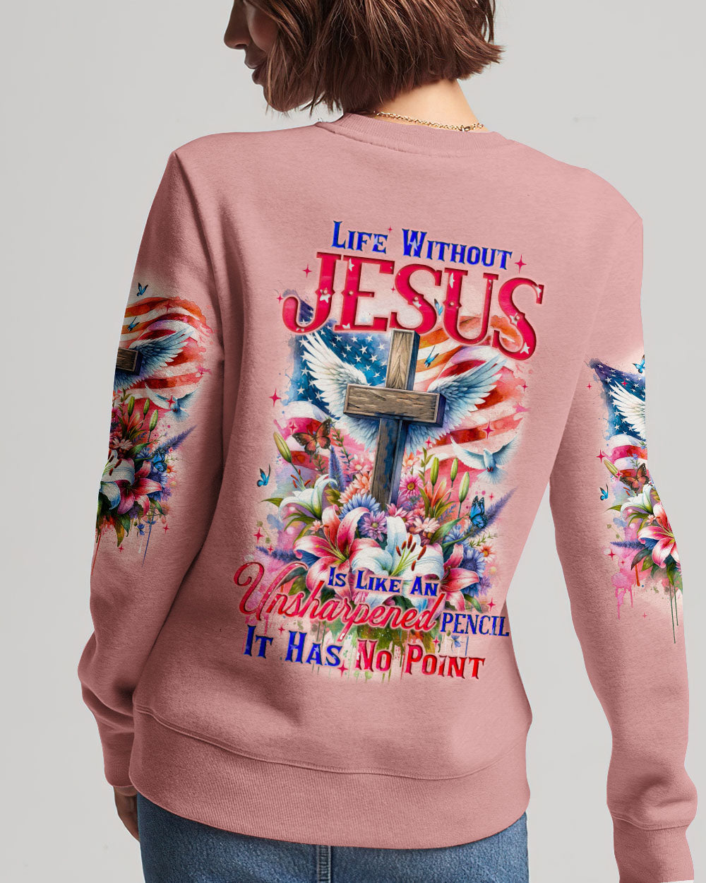 Life Without Jesus Women All Over Print Shirt - Tyqy0211232