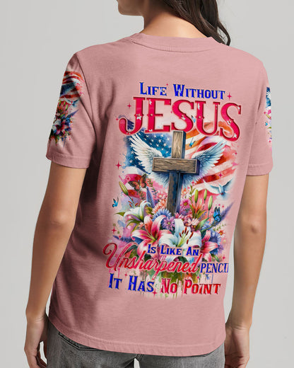 Life Without Jesus Women All Over Print Shirt - Tyqy0211232