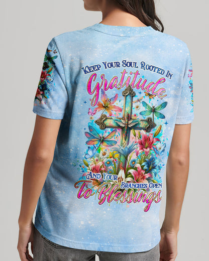 Keep Your Soul Rooted In Gratitude Women's All Over Print Shirt - Tyqy0412232