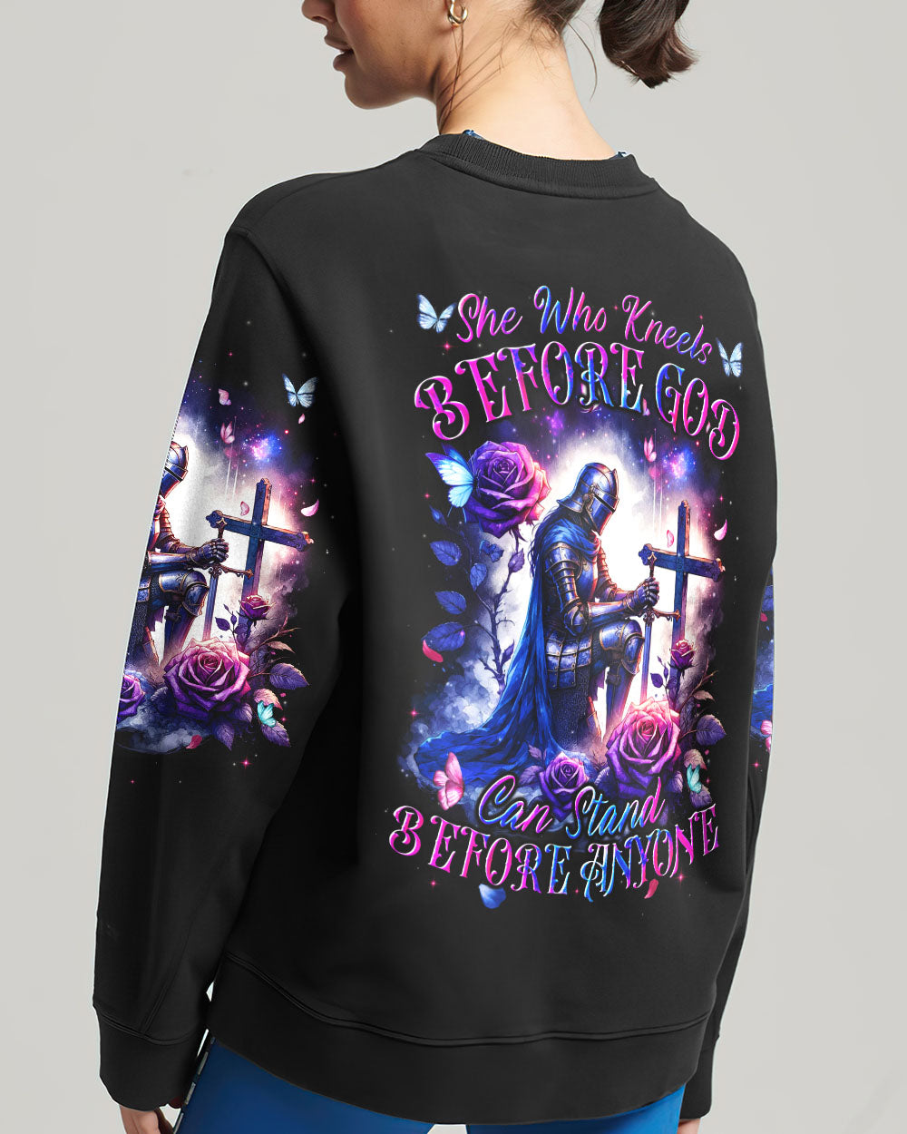 She Who Kneels Before God Women's All Over Print Shirt - Tyqy0601241