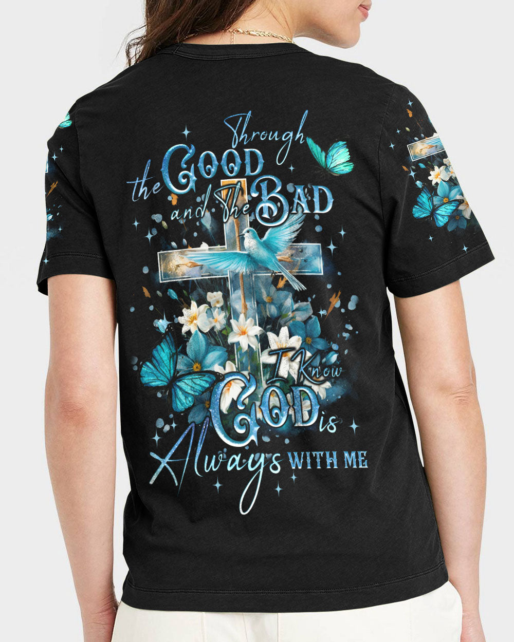 God Always With Me Women's All Over Print Shirt - Tyqy2009232