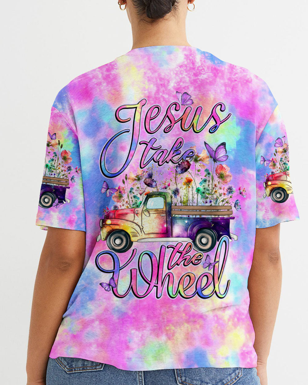 Jesus Take The Wheel Women's All Over Print Shirt - Tytd0212233