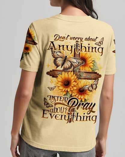 Pray About Everything Women's All Over Print Shirt - Tytd0308233