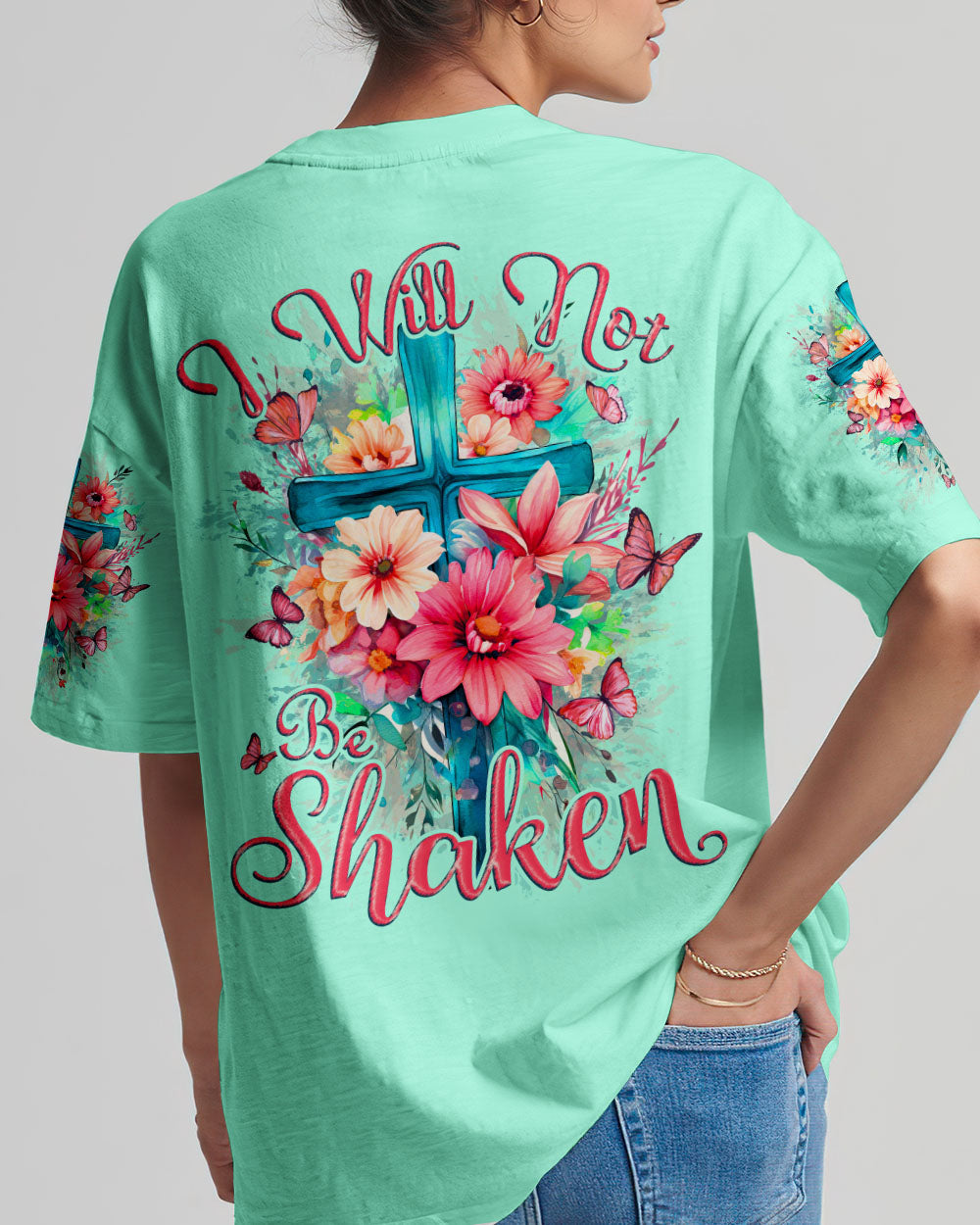 I Will Not Be Shaken Women's All Over Print Shirt - Tytd0510232