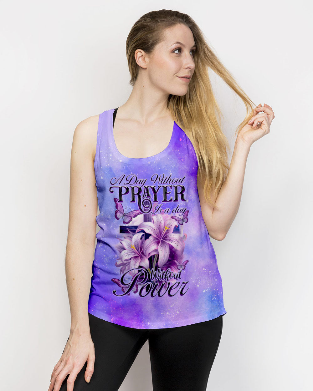 A Day Without Prayer Is A Day Without Power Women's All Over Print Shirt - Tytd1108232