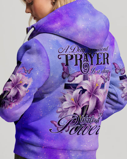 A Day Without Prayer Is A Day Without Power Women's All Over Print Shirt - Tytd1108232