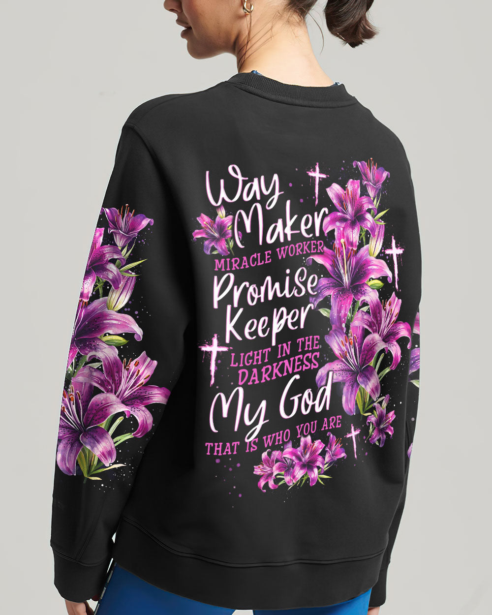 Way Maker Miracle Worker Lilies Women's All Over Print Shirt - Tytd1909232