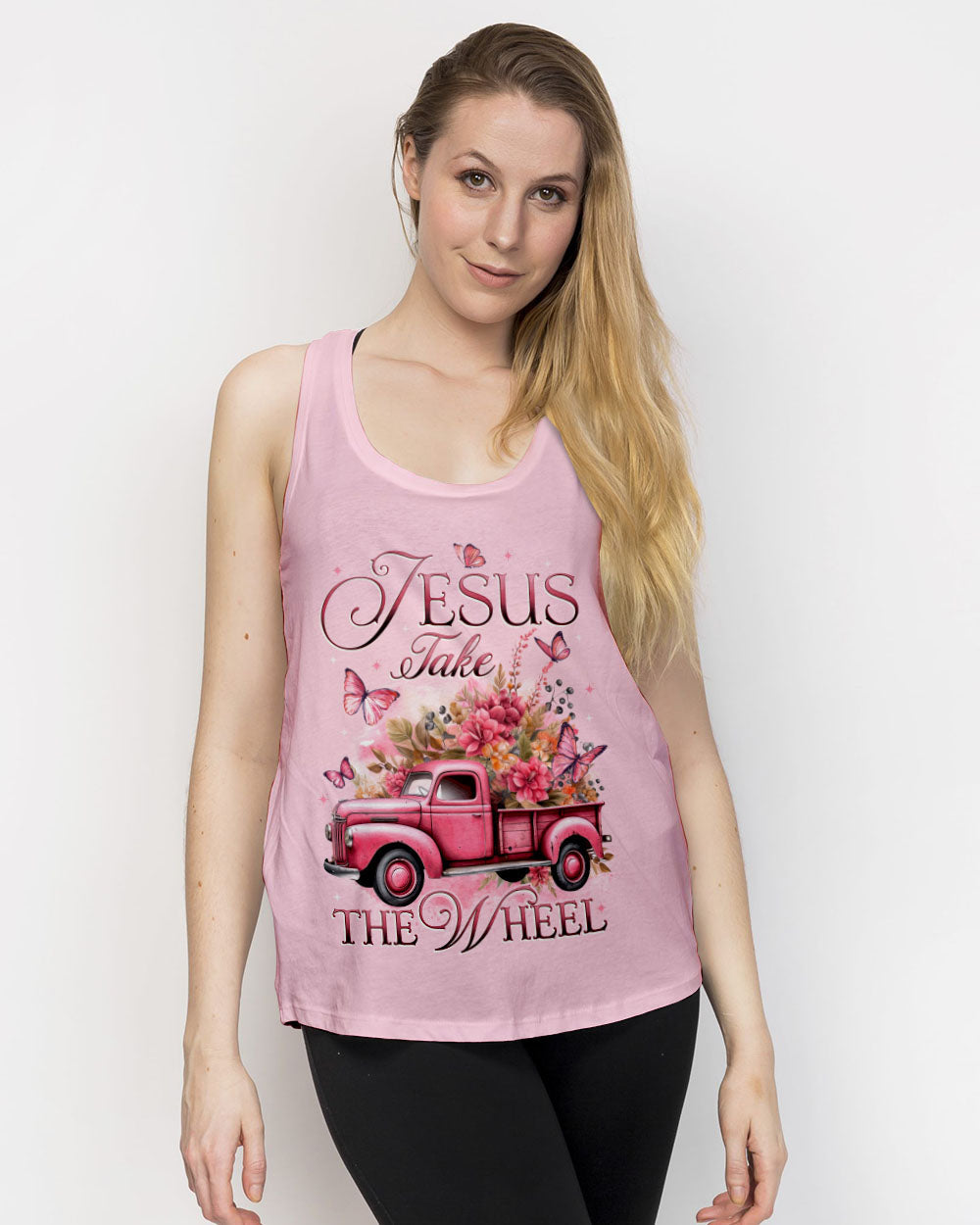 Jesus Take The Wheel Women's All Over Print Shirt - Tytd1910233